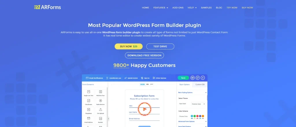 arforms home page