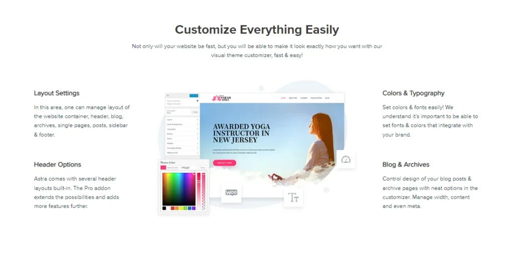 features of WP Astra theme