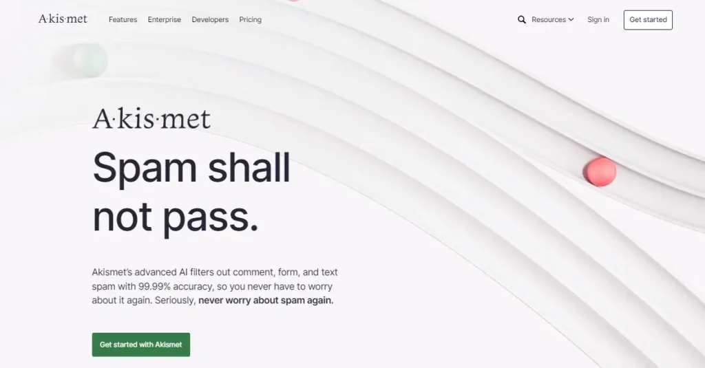Akismet spam protection