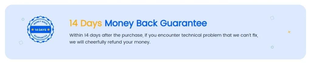 ARMember 14-Day Money Back Guarantee