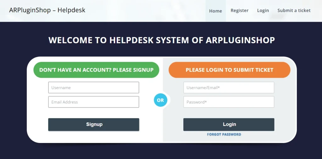 ARMember Ticket‑Based Support
