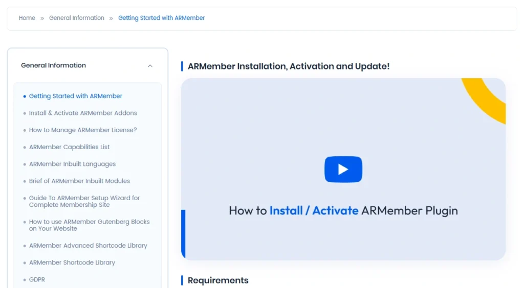 ARMember user manual and documentation