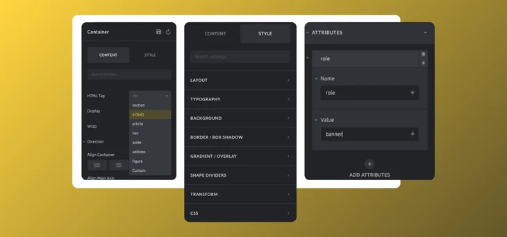 Bricks Builder Accessibility Features