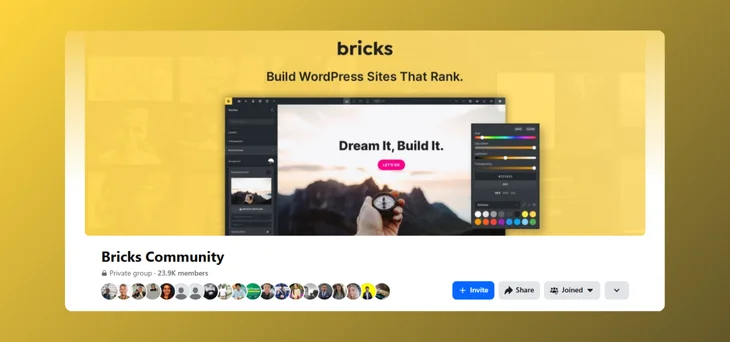 Bricks Builder Facebook Groups
