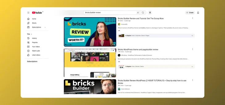 Bricks Builder YouTube Reviews