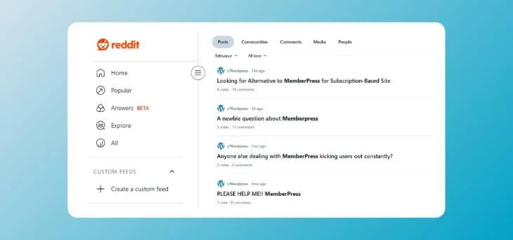 MemberPress Reddit and Online Forums