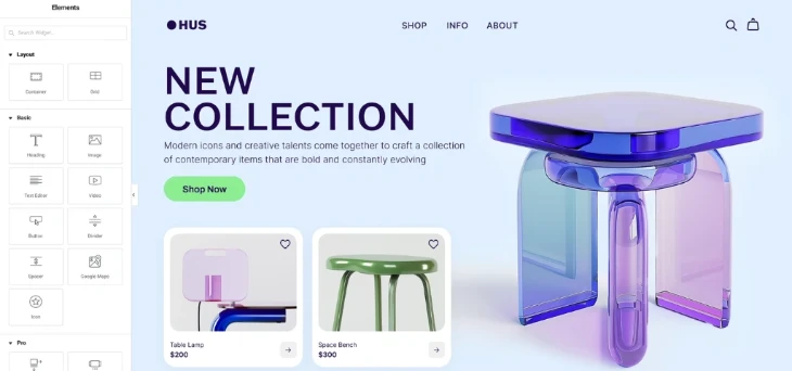 Elementor Page Building Experience