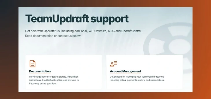 UpdraftPlus Support and Documentation