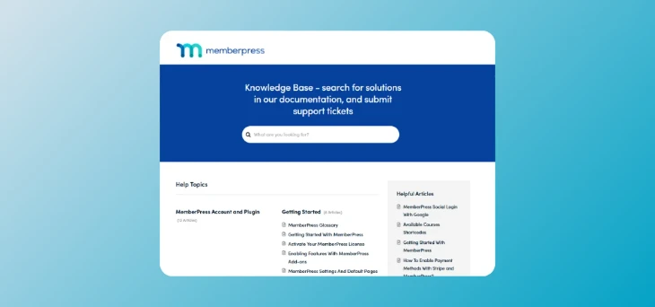 MemberPress Support and Documentation