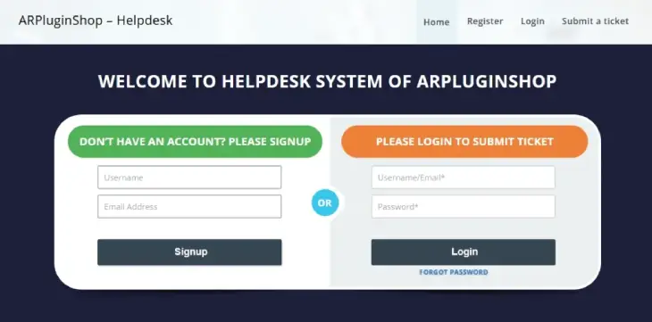 ARMember’s ticket-based support system