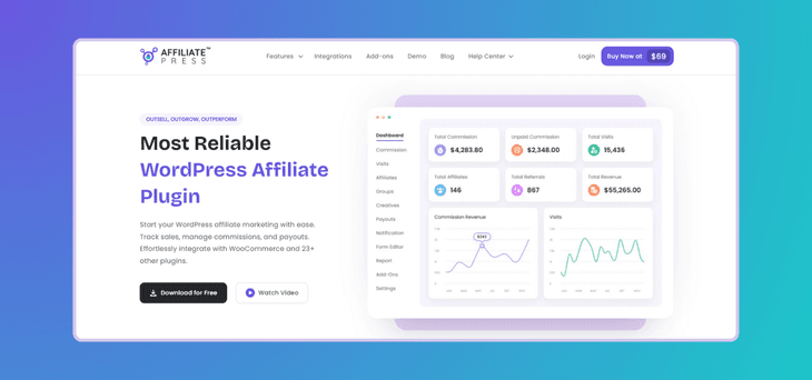 AffiliatePress website