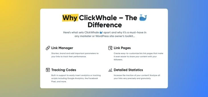 ClickWhale Difference