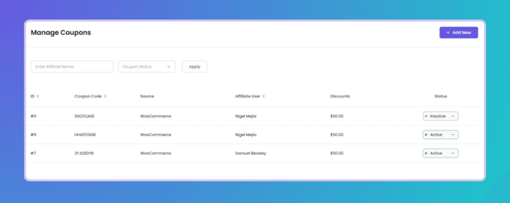 Coupon Code & QR Code Tracking
