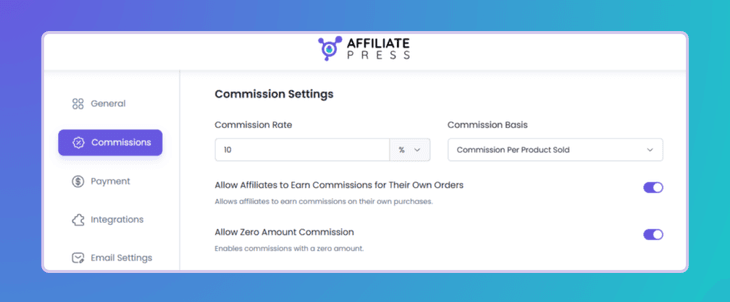 Multiple Smart Commission Structures