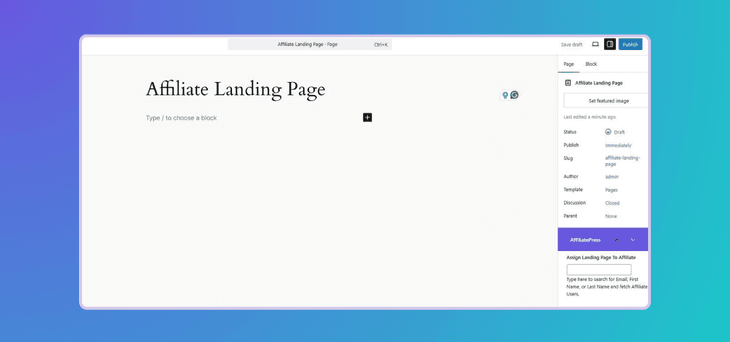 Personalized Landing Pages for Affiliates