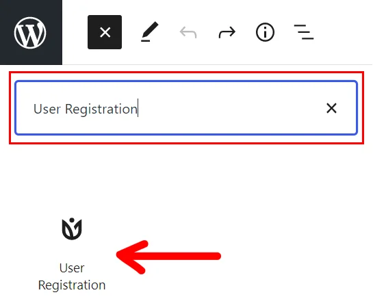 add user registration form in page