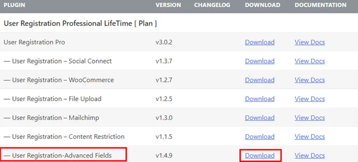 download the advanced fields add-on