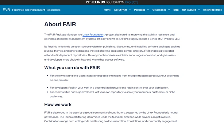 about fair package manager