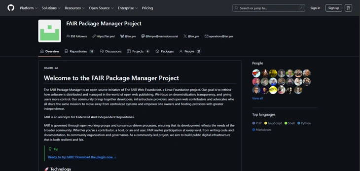 fair package manager github
