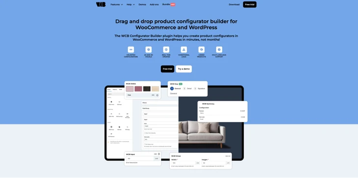 wp configurator builder website