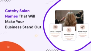 catchy salon names